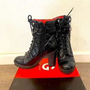 G by guess combat boots size 7